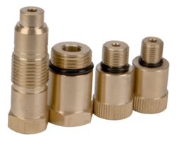 SET DE ADAPTADORES DE PROBADOR DE COMPRESION DE 4 PIEZAS 10 MM, 12 MM, 16 MM, 18 MM